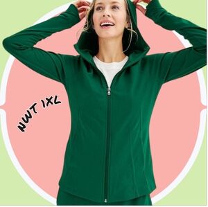 NWT 1XL Full Zip Up Hoodie Jacket w Pockets